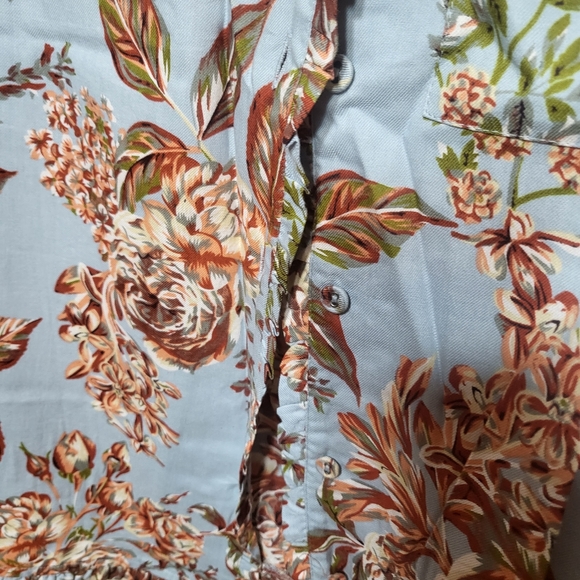 Pajama Set sz small soft cool fabric pretty floral pattern - Picture 9 of 15